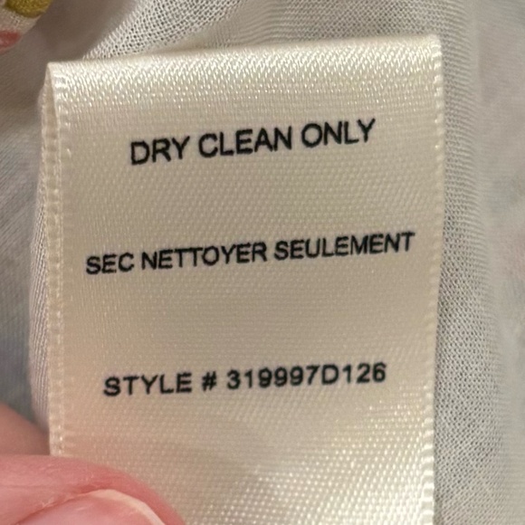 Like New Rebecca Taylor Floral Sleeveless Maxi Dress with Shoulder Ties, Size 6 - Picture 9 of 9